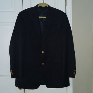 Fabrique Au made in Canada Botany 500 Navy blazer suit jacket Sz 41L NWOT